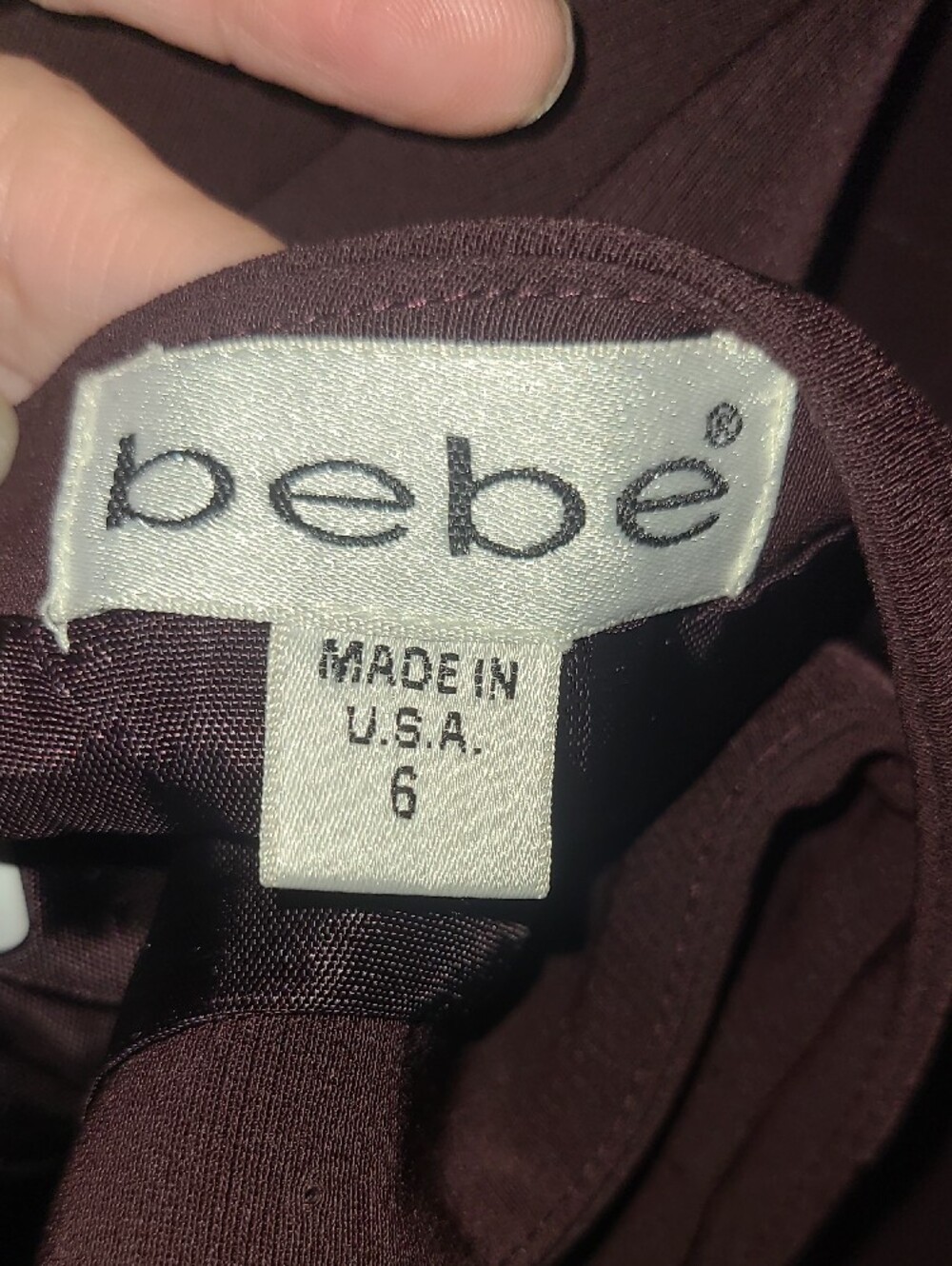 bebe Plum Single-Breasted Notch Lapel Blazer With Matching Skirt - Picture 9 of 11